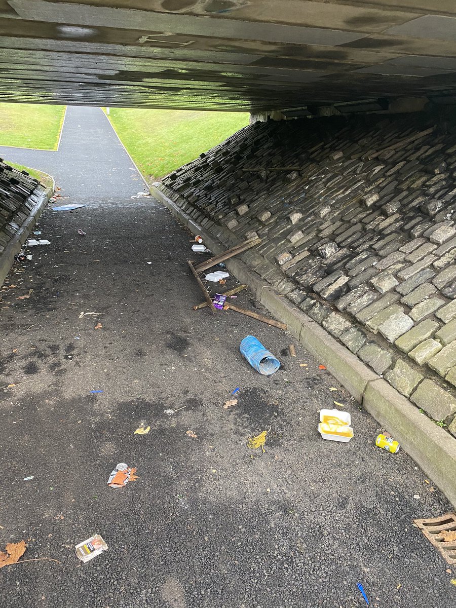 ECatterwellCMS's tweet photo. @nlancouncil this is the underpass in Newarthill next to Keir Hardie Primary School. Always full of litter, broken glass and today large pieces of wood with nails protruding. Pls ensure that this area is regularly cleared of dangerous items and litter and more urgently the wood. https://t.co/cdge8h3VUX