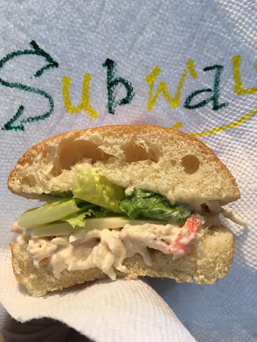 SportsKevinO's tweet photo. Return of the @SUBWAY Seafood Sensation! #internetmiracle #greatnotgross @TSN1290Radio @BrianMunzTSN @Ryan_Brandt https://t.co/EtzR4gLFez