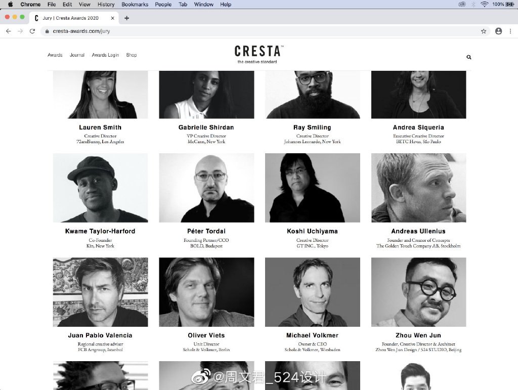 ZhouWenJun524's tweet photo. #ZhouWenJun #Judge Honor to be invited as an Official Judge for the @CrestaAwards in London, UK. The world-class creative design award has been an industry standard since 1993 for nearly 30 years. Respect!!
All awards have been officially released, Congrats.
#Creative #Awards https://t.co/anXB5j9fC8