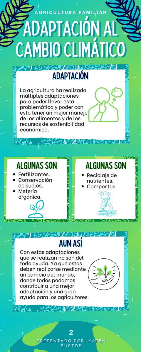 KarenBu15504415's tweet photo. Adaptación de la agricultura a cambio climático. 

Objetivo: Dar a entender a la comunidad, la importancia de la Agricultura Familiar (AF), en cuanto a la adaptación de esta con respecto al cambio climático.

@SISSU_UNAD #SERVICIOSOCIALUNADISTAENCASA https://t.co/zCr0NmQw5v