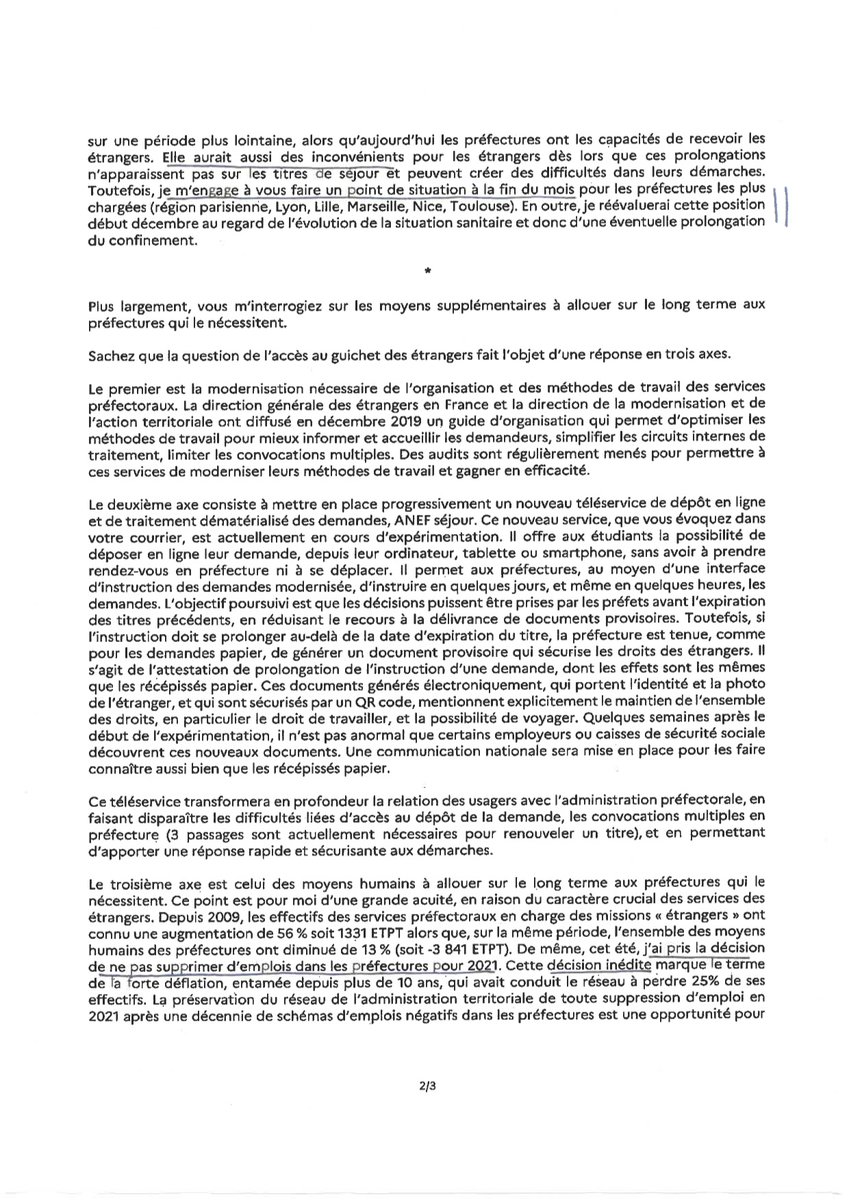 JMaireofficiel's tweet photo. #etrangersejour: @GDarmanin a fait une réponse rapide aux députés @EnCommunAsso, nous assurant de la mobilisation de ses services ouverts pendant le confinement et  proposant un point de situation à la fin du mois avant d'éventuelles mesures. Nous restons attentifs à vos côtés ! https://t.co/lfxWLAre5w