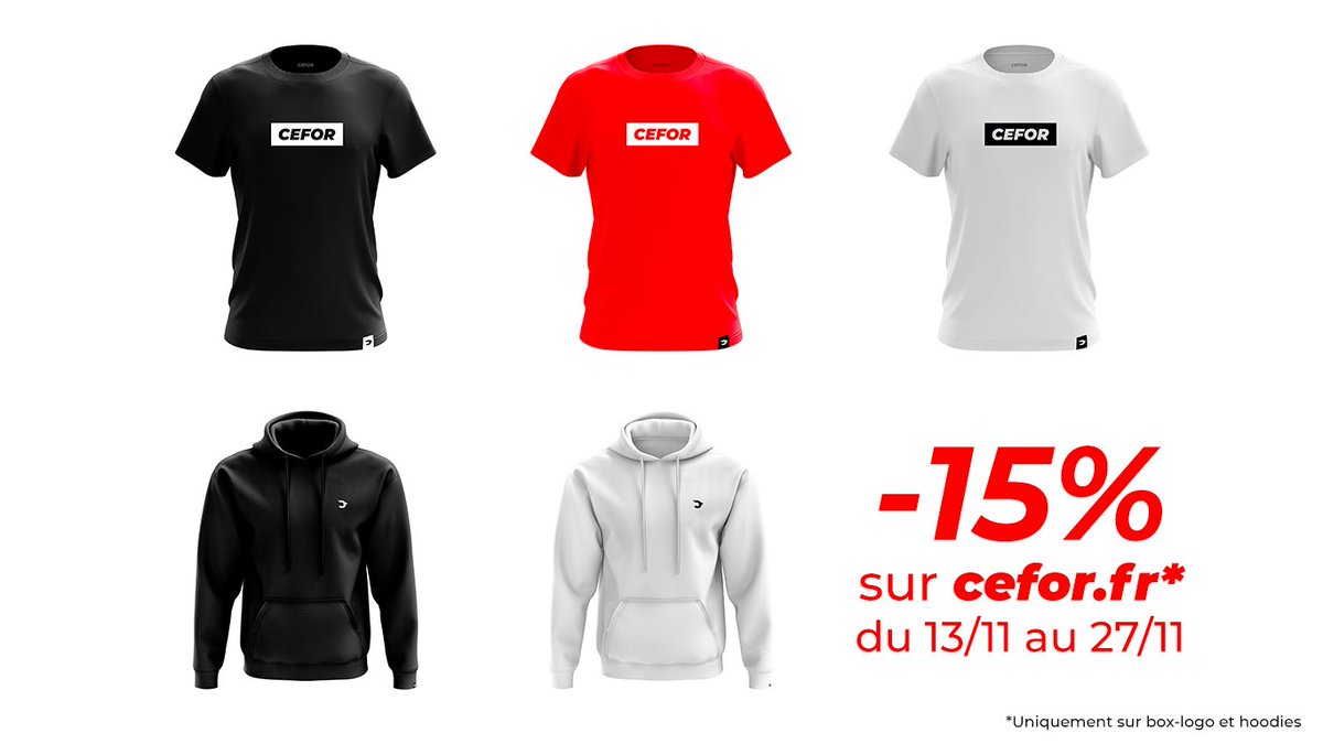 LaVraieCefor's tweet photo. Profitez de -15% sur les hoodies et box-logo du 13/11 au 27/11 sur https://t.co/NiLk03yxFt https://t.co/byTywvMuZU