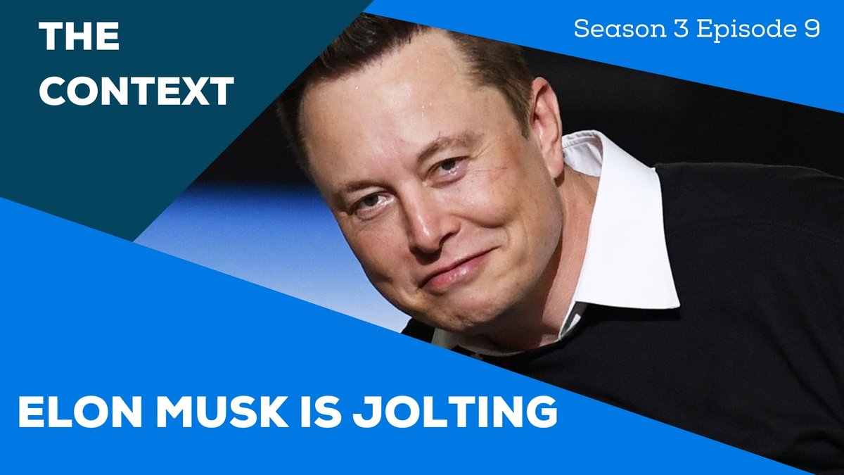 davidorban's tweet photo. What does it mean that Elon Musk is jolting? He understands that in order to reach the ambitious missions of his companies in time, exponential change is not enough anymore.

The latest episode of The Context is now live!

https://t.co/eT9RSJNAEA

#Patreon #TheContext #Jolting https://t.co/v7tgbggGXV