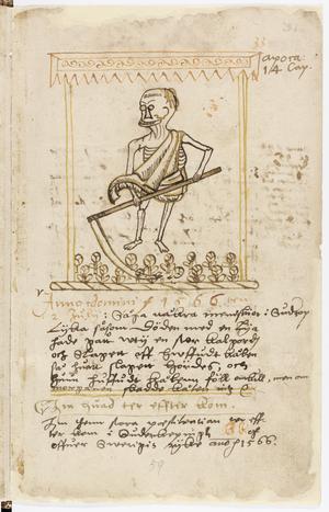 Klint was a staunch Protestant & viewed the new liturgy of 1576 as a way to re-Catholicise Sweden. So he drew on a time-honoured tradition of cataloguing marvels to prove his point. (Linköpings stiftsbibliotek N 28 Fol, f.124)