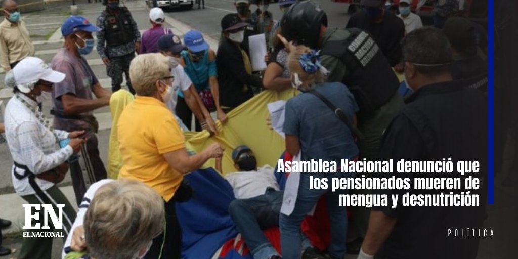 ElNacionalWeb's tweet image. Asamblea Nacional denunció que los pensionados mueren de mengua y desnutrición #ENPolítica bit.ly/2IoqDPb