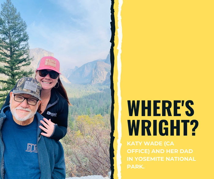 WrightEngineers's tweet photo. What a view! Katy recently visited Yosemite in our new Wright Engineers hats! #whereswright #teamwright #engineering #structuralengineering #construction #architecture #buildingconstruction #civilengineering #designandconstructionnetwork #wrightengineers https://t.co/fdNYo0zBRS