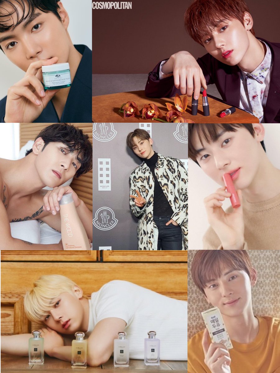 NU’EST are also well known and very popular for their visuals, and as such are sponsored/partnered with, the face of/brand ambassadors etc. for a wealth of brands in Korea- especially Minhyun. Many well known brands such as MAC, Origins, Lancome, etc.