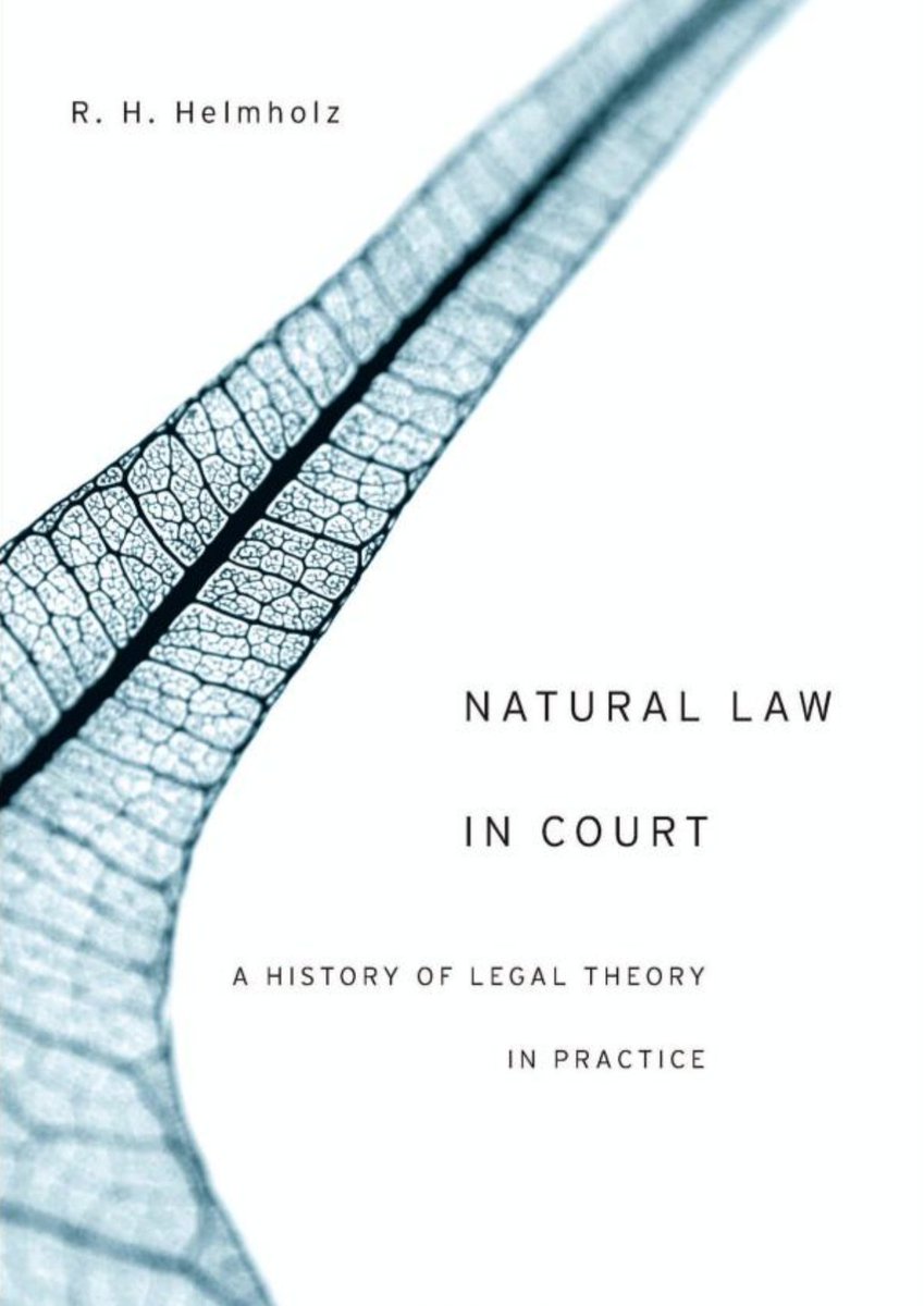 R. H. Helmholz joins us to discuss NATURAL LAW in COURT (<a href="/Harvard_Press/">Harvard University Press</a>), a guide to #NaturalLaw in the past that shows how lawyers, judges, and jurists used natural law to reason and argue about all areas of the law, be they procedural or substantive ↙️

newbooksnetwork.com/natural-law-in…