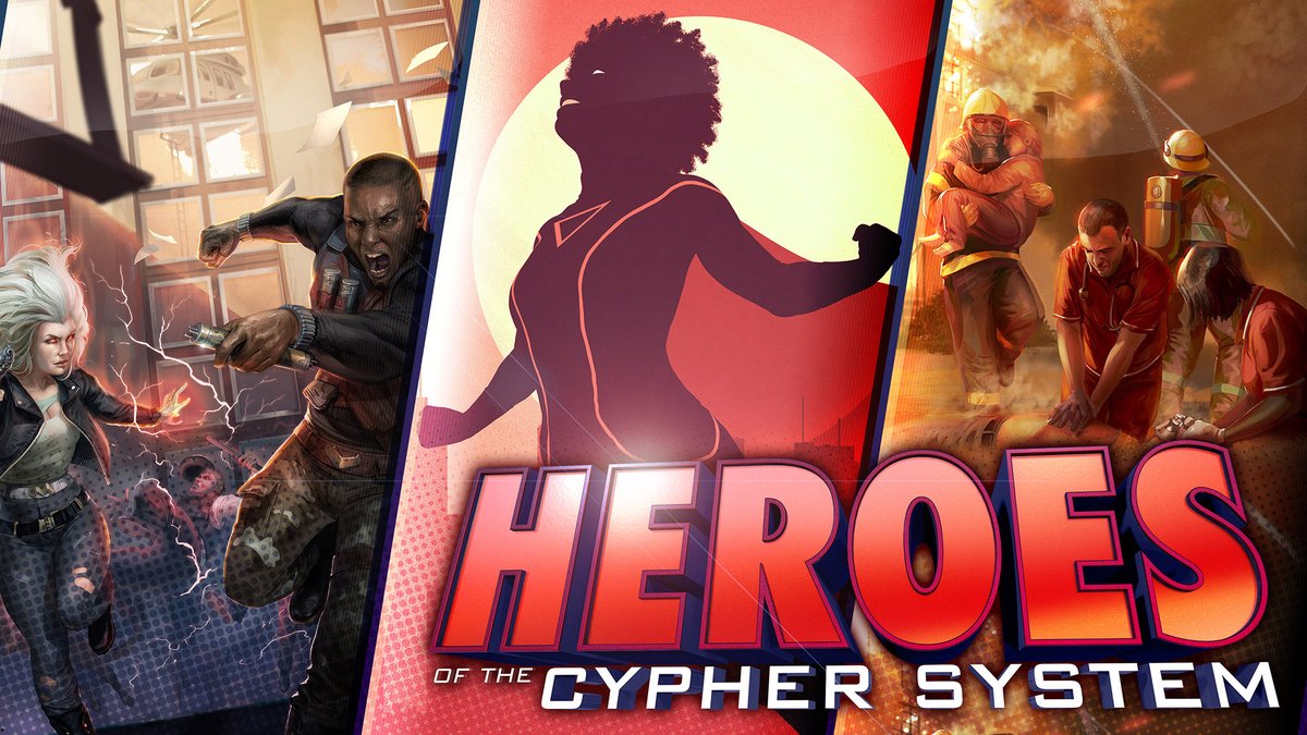 MonteCookGames's tweet photo. Your time has come, champions! Endless adventures await in our newest Kickstarter, Heroes of the Cypher System, live NOW! 

https://t.co/ScqcXumhD4 https://t.co/NwuyGIybks