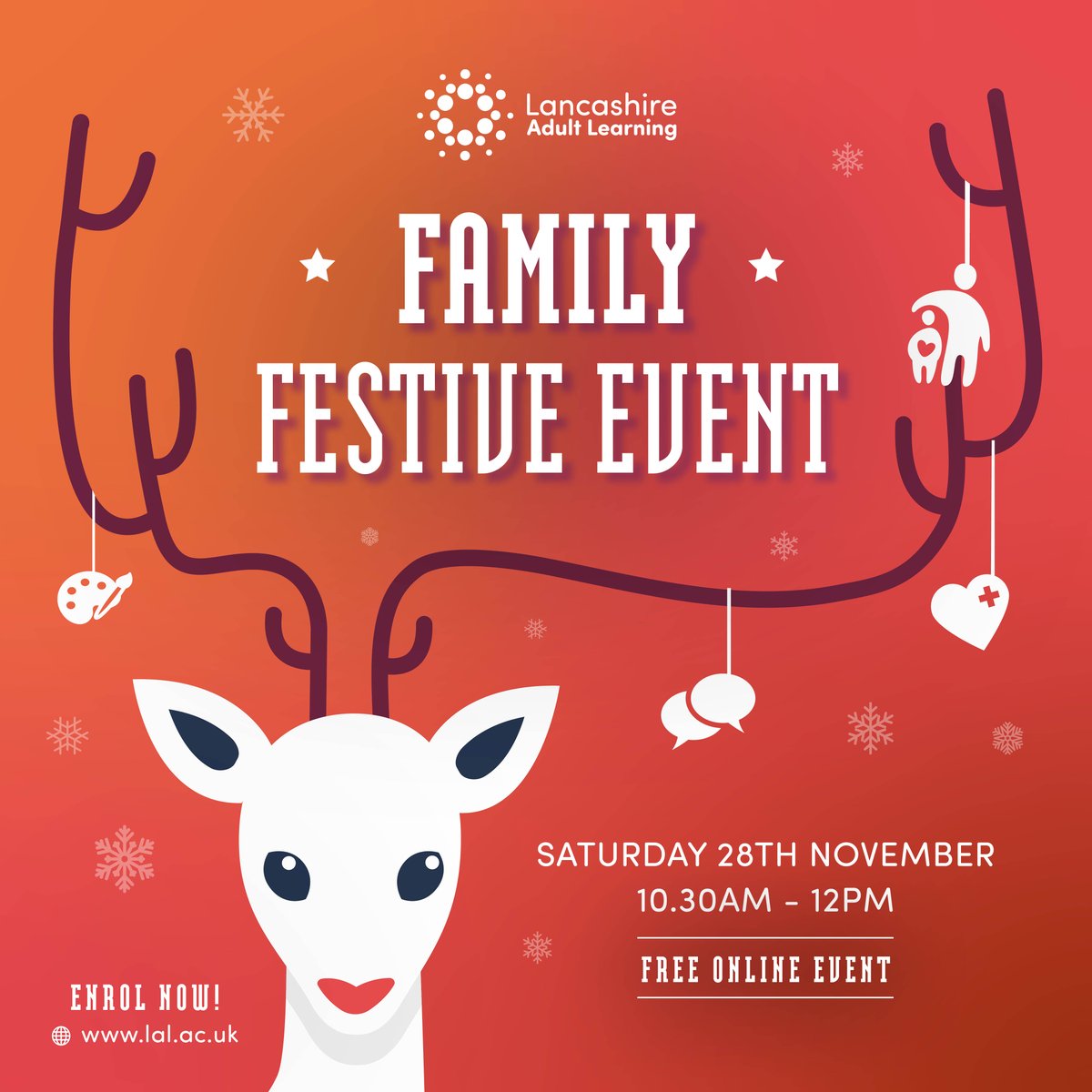 Looking for something to do as a family over the festive period? Come and join our FREE, super-duper Family Festive Spectacular Event on Saturday 28th November from 10.30am-12pm! 🎅🎄☃️🎁 lal.ac.uk/upcoming-event…