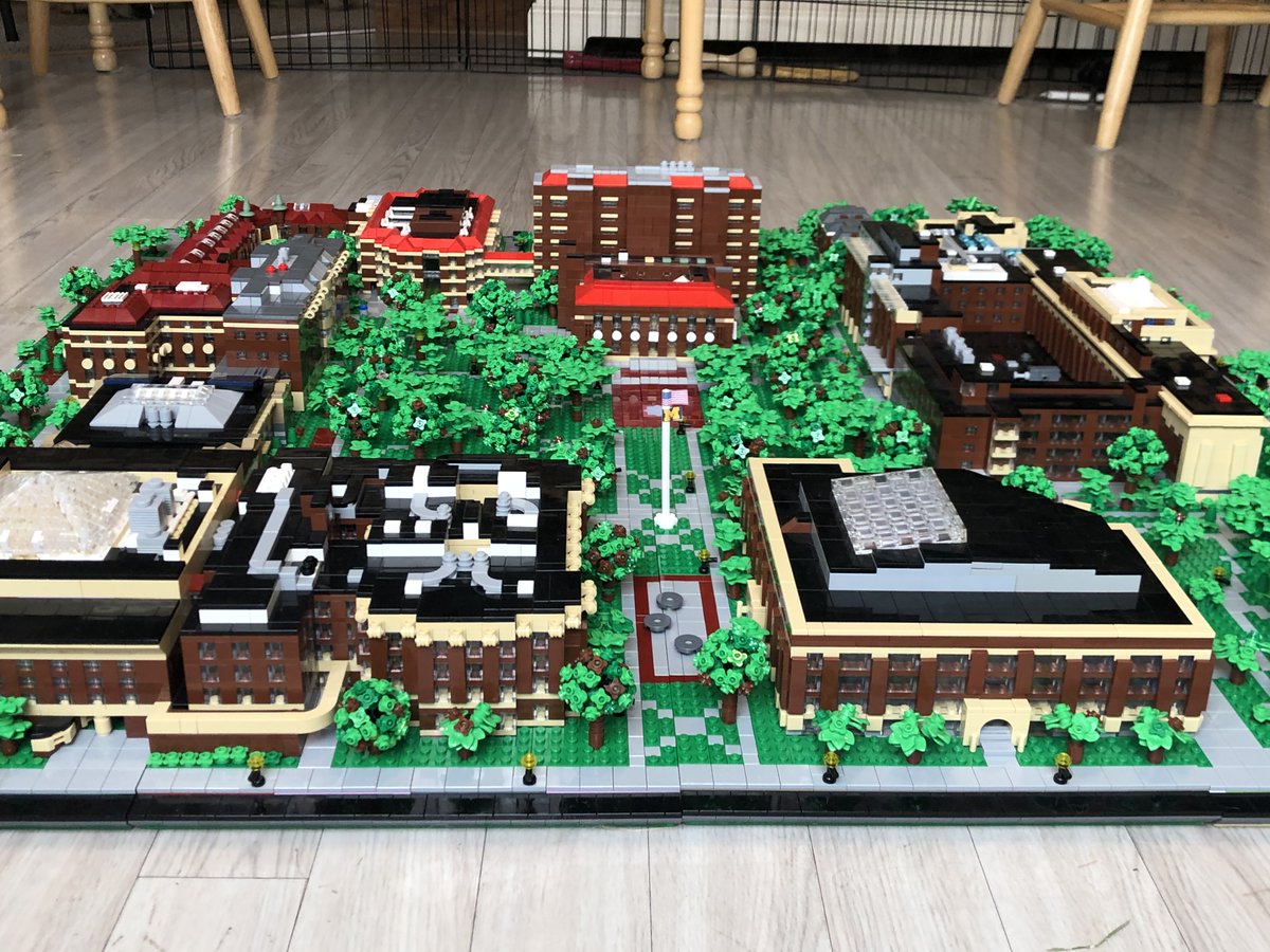 michiganalumni's tweet photo. Presenting the Diag and surrounding campus... in #LEGO form! U-M alum Adam Mael built this incredible 1:381 scale model using 30,000+ pieces over the course of three years.

See additional photos and learn more about the project: https://t.co/ZraFREPZJi https://t.co/yy6N5tfn8s