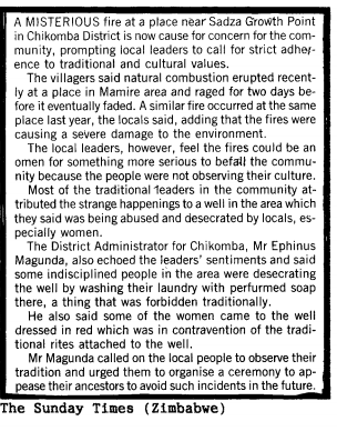 17/ At this point I have to point out that this world of the mystical has a lot of characters ranging from Ngozi, Mhondoros, vaDzimu (Idlozi), and other spiritual manifestations which differ in character and personality and objectives. Not all are witches, some are worse!