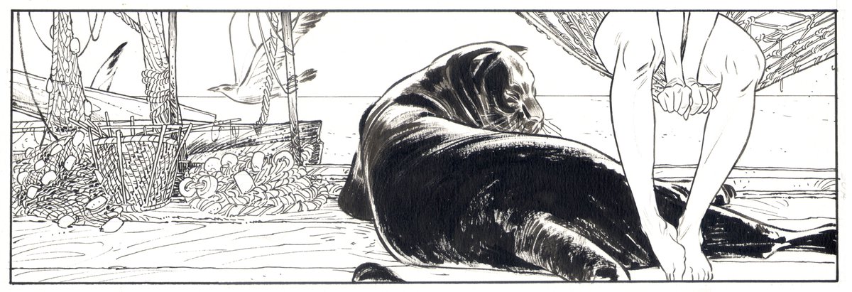 With some years of hard work, came the whole orchestra: Brushes, dip pens, liquid ink, more dense ink, much more grain paper, white gouache, grattage, markers of all kinds, closed lines, open lines, straight lines smoothie curves; When to push, when to loose, when go hard...