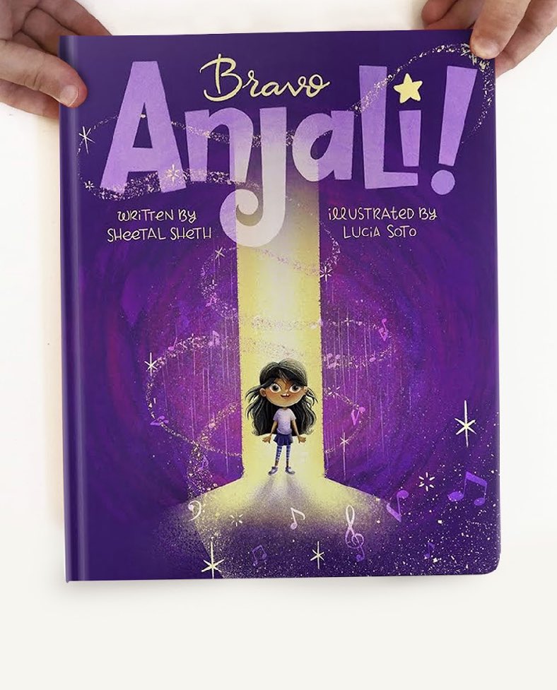 CardosoTeaches's tweet photo. So excited for @sheetalsheth, @MMPress_, and @holichiwa on the cover reveal and upcoming release of Bravo Anjali!  Be sure to preorder your copy now at https://t.co/d1EsR3Jg9e #weneeddiversebooks #mangoandmarigoldpress #bravoanjali #1001diversebooks https://t.co/59PPlb8f4Y
