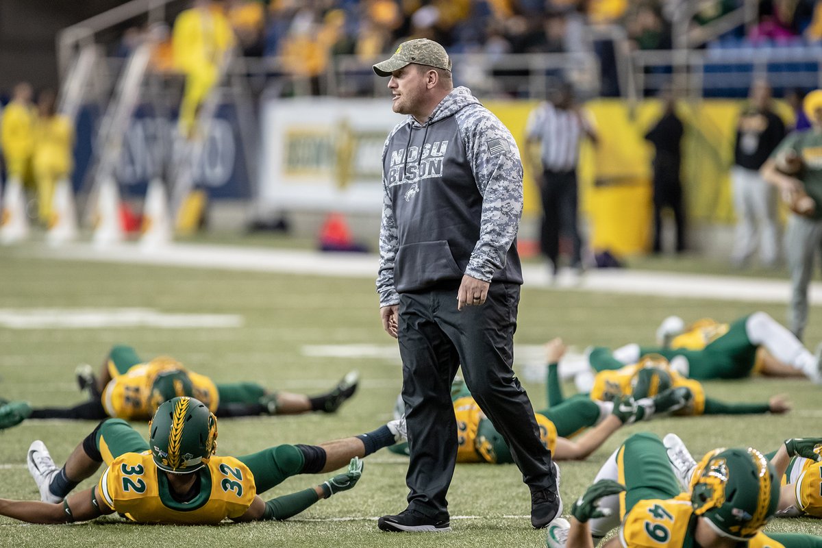 NDSUfootball's tweet photo. Our staff wears @SupportOHT gear to generate awareness &amp; support for the recovery of wounded service members &amp; veterans through the sale of OHT merchandise. Our efforts granted $5,000 to @BradyLegacy through merchandise sales. #VeteransDay

Learn more → https://t.co/A6AYZOsv7t https://t.co/yhnTBx2iVb