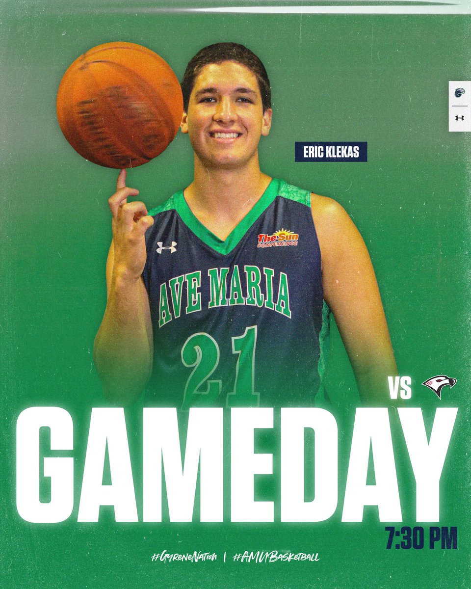 It’s Gameday. 😤

🆚: <a href="/FC_Hoops_/">Florida College Men’s Basketball</a> 
⏱: 7:30pm ET
📍: Donahue Academy 
📺: thesundigitalnetwork.com/avemariagyrene…

#GyreneNation