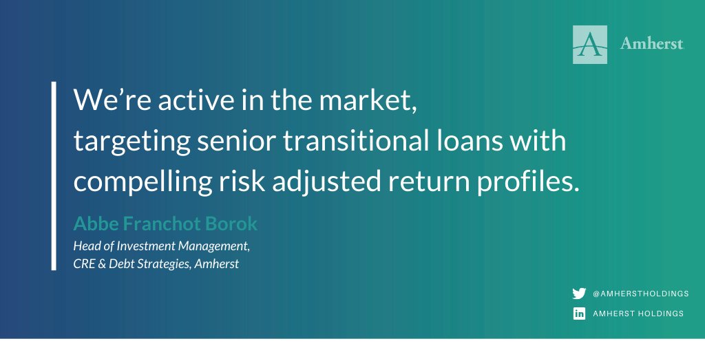 How is the Amherst Capital Management team viewing the #CommercialRealEstate market in the wake of COVID? Abbe Franchot Borok, head of Amherst's CRE &amp; Debt strategies explains how we are identifying new market opportunities.

More from <a href="/commobserver/">Commercial Observer</a>: bit.ly/2TNpza4