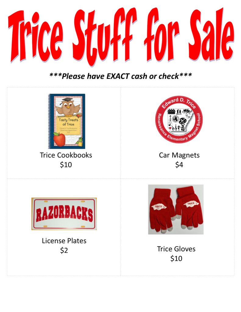 TriceElementary's tweet photo. We have lots of items for sale in the Trice office! Shirts, yearbooks, and DVDs from previous years as well as cookbooks, license plates, gloves, and car magnets! See the attached pictures for  the items as well as the price!  Please have EXACT cash or check when paying. https://t.co/K6M1iuPQvF