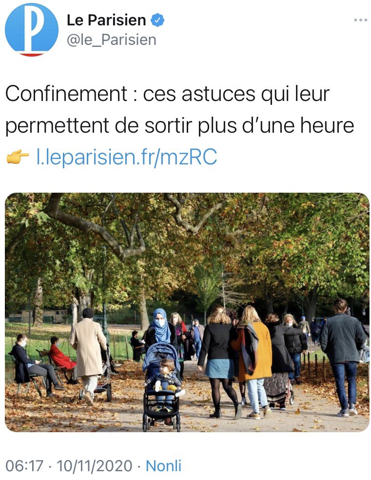 Sur les 6 photos du Parisien, 4 sont en lien avec le confinement (dont 2 avec le non-respect des règles et 2 avec les « bizarreries » de la réglementation imposée aux grandes enseignes), 1 est en lien avec le coronavirus, et la dernière avec un « fait divers » dramatique.