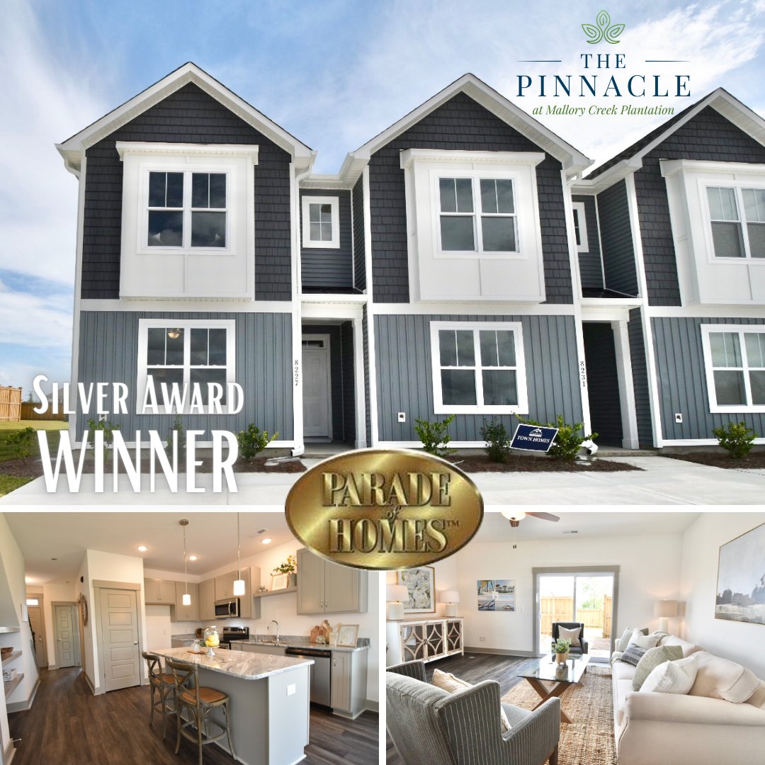 Our Masonboro in The Pinnacle at Mallory Creek won SILVER in the 2020 Parade of Homes!  
<a href="/ParadeHomesILM/">Parade of Homes ILM</a>
 #ParadeofHomes #Parade2020 #WilmingtonNC #LelandNC #HampsteadNC #BrunswickCountyNC #StevensFineHomes #NewHomes #HouseHunting #ForSale #RealEstate #townhome #NorthCarolina