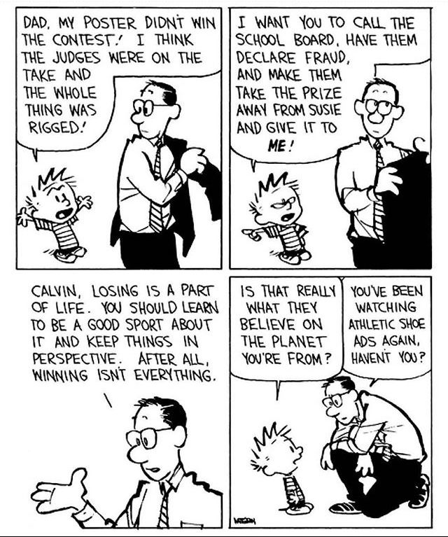 Calvin as a child is Trump as an adult.