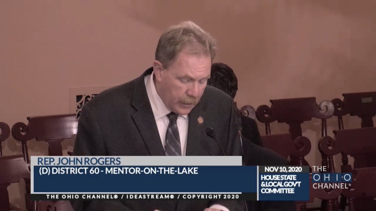 OHHouseDems's tweet photo. .@Rep_Rogers60 testified today on his bill to require audits of JobsOhio, which would ensure more accountability and transparency from the private economic development entity. https://t.co/UQM6vozRas