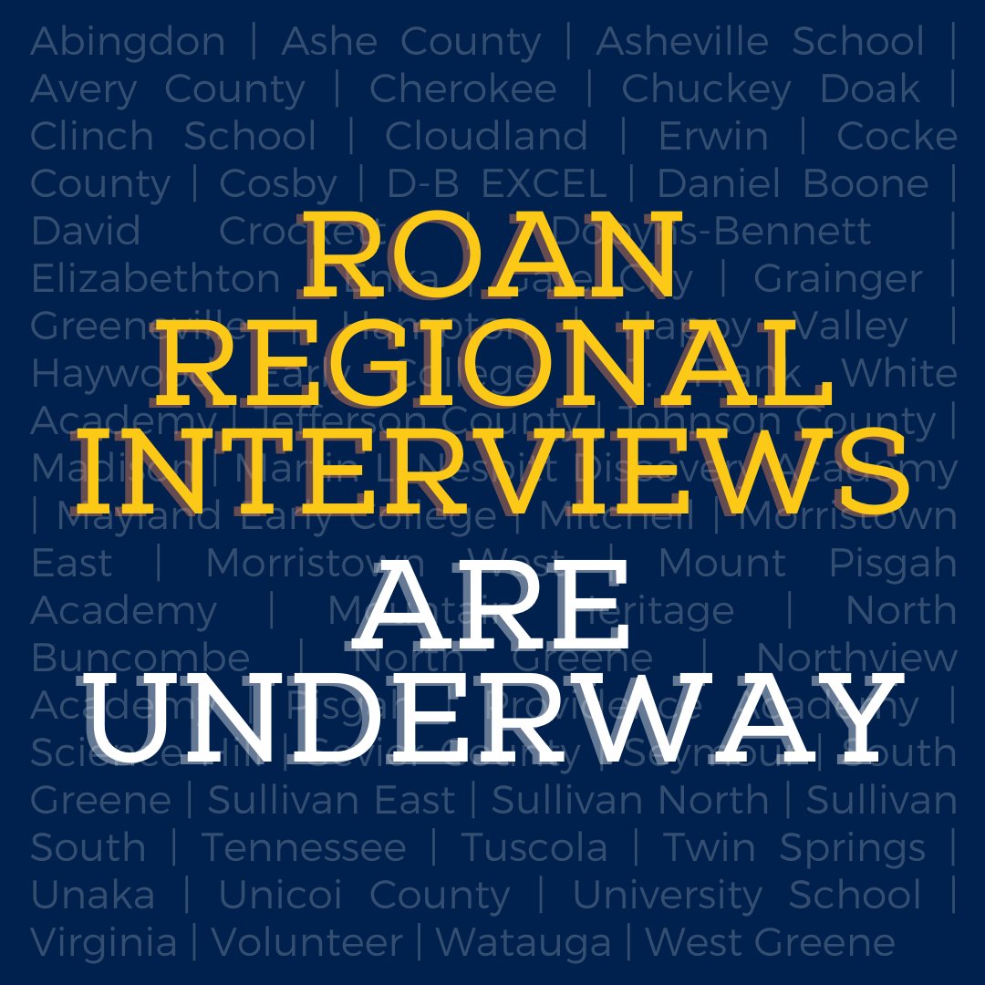 This year we had 95 nominees from nearly 60 different high schools across the region. Interviews will be taking place over the next couple of weeks. Congratulations and good luck to all of this year's Roan nominees; we look forward to meeting and talking with each of you!