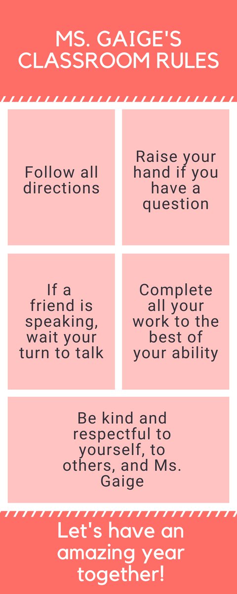 melforeme2040's tweet photo. My classroom rules :) https://t.co/2kfCbZsQPZ