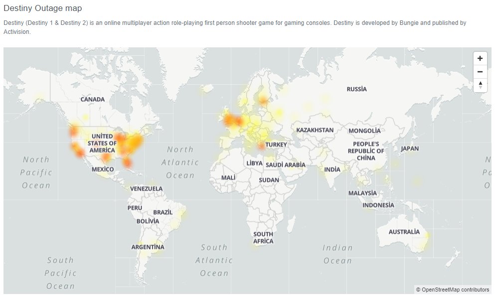 Destiny 2 Outage Map Destinydown - Twitter Search / Twitter