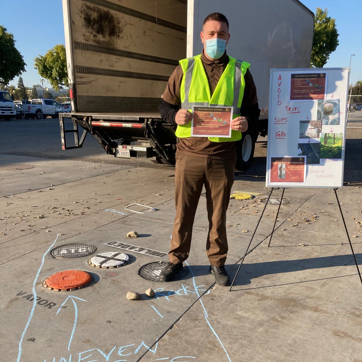 So Cal UPS North Package (@calpackage) on Twitter photo With 37 Days Left in #Peak2020, Bakersfield Center is focusing on Slip & Falls - watch out for uneven surfaces! #SoCalSoSafe #BestPeakEver @RayRoche7 <a href="/jrindafernshaw/">Fern Shaw</a> <a href="/tomkonkel4/">Tom Konkel</a> <a href="/ups_cal/">Coast Division South Cal UPS</a> With 37 Days Left in #Peak2020, Bakersfield Center is focusing on Slip & Falls - watch out for uneven surfaces! #SoCalSoSafe #BestPeakEver @RayRoche7 <a href="/jrindafernshaw/">Fern Shaw</a> <a href="/tomkonkel4/">Tom Konkel</a> <a href="/ups_cal/">Coast Division South Cal UPS</a>