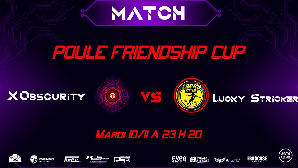 Au programme de ce soir 1 match de @VPNPS4Officiel  1 match de <a href="/OfficialVPG/">Virtual Pro Gaming</a>  très importante et notre de très haute importance en <a href="/acf_proclubs/">Association of Cyberfootball</a> ou il faudra revenir avec des points 2/2! 
<a href="/FVPAeSport/">FVPA Esport</a>  <a href="/acf_proclubs/">Association of Cyberfootball</a>  @xOSY_Insigne24x