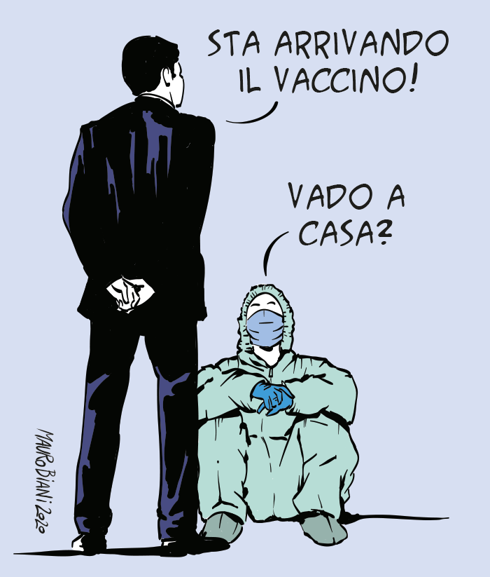 #Vaccino #Covid19 #OperatoriSanitari 
No, aspe'.
Oggi su <a href="/repubblica/">Repubblica</a>