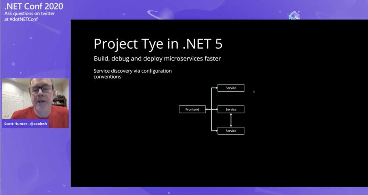 EQengineered's tweet photo. .@Microsoft #ProjectTye in #dotNet5 

#dotNETConf https://t.co/G1GSl85Ibi