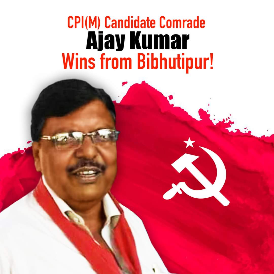 SitaramYechury's tweet photo. Congratulations. 
Lal Salaam. 
The struggle continues. https://t.co/LMlvyQNjq7