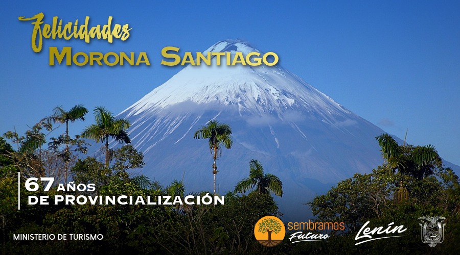 Produccion_Z6's tweet photo. Saludamos a la hermosa provincia de Morona Santiago en sus 67 años de provincialización, con la promesa de pronto visitar los fabulosos atractivos naturales y culturales que la caracterizan. 
#TePrometoEcuador https://t.co/33MFVDBgz8
