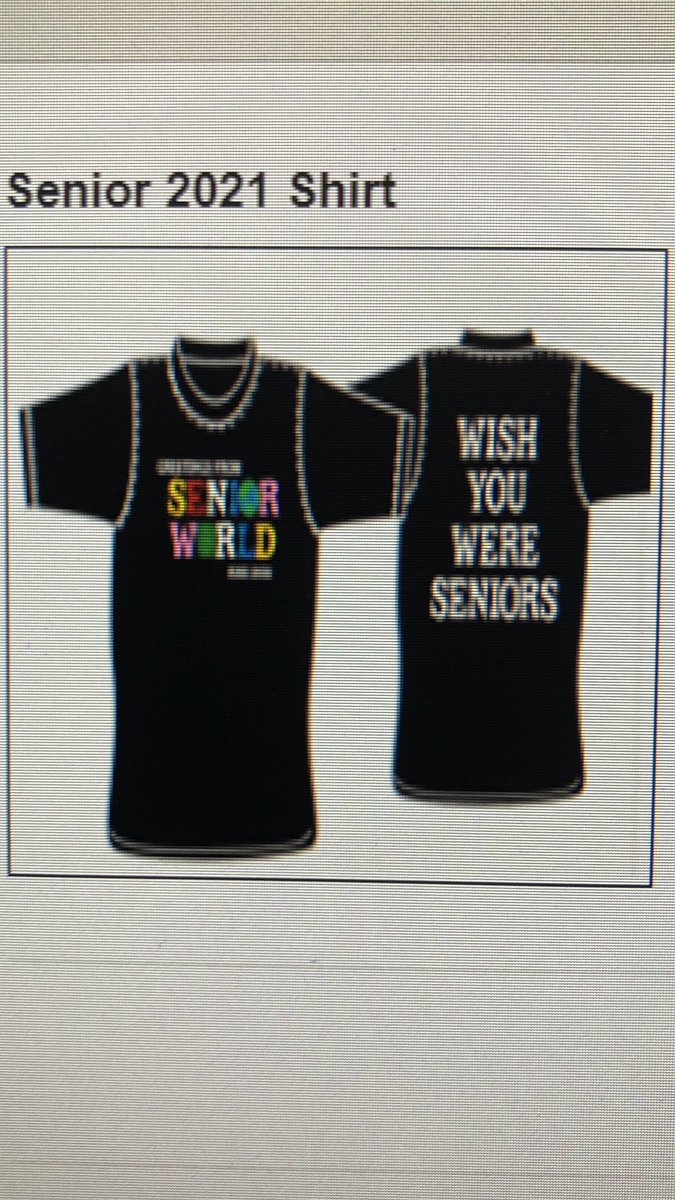 last call for Senior shirts on webstore !!!