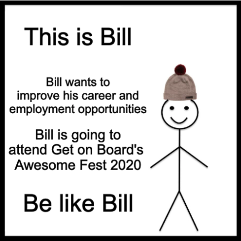 getonbrd_remote's tweet photo. Be like Bill 👉🏽 https://t.co/oZL4A5PxV7  #AwesomeFest https://t.co/WuxxFSBMaf