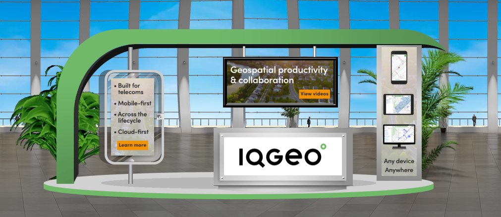 IQGeo_software's tweet photo. We are excited to be supporting @ISE_Magazine ISE Expo 2020 this week. Visit our virtual booth to learn how our end-to-end geospatial software is improving productivity and collaboration for telecoms network operators. 
https://t.co/H7wB6hbp9j
#ISEexpo2020 https://t.co/lTlaJQ3JeU