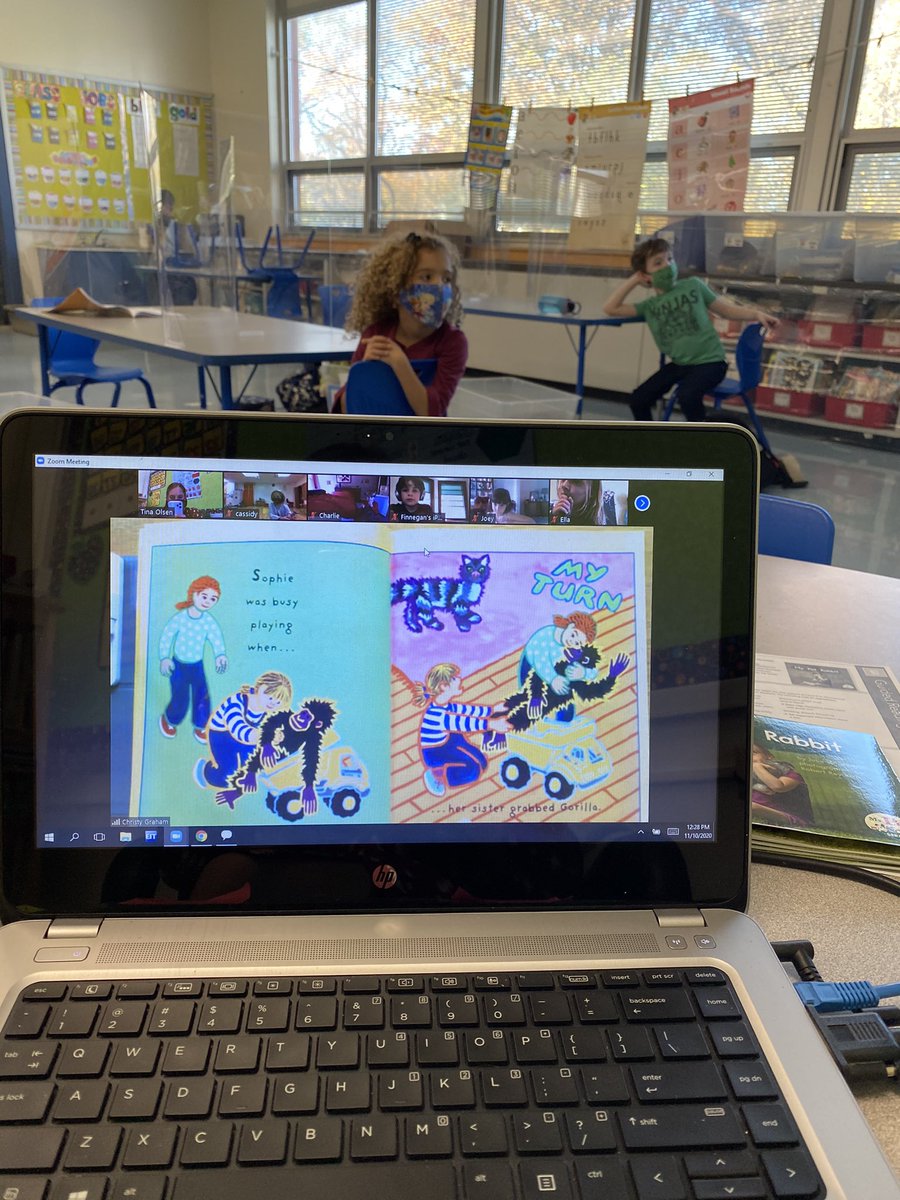 Thank you <a href="/ChristyMGraham/">Christy Graham</a> for sharing such a wonderful SEL read aloud with us today. Come back to first grade anytime 😊#tatemtweets #collsedu #bekind