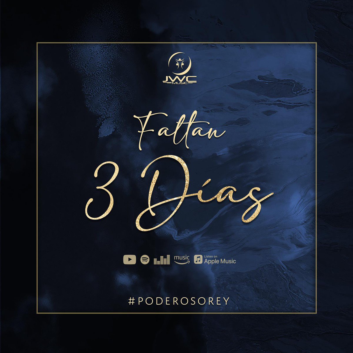 JWCmusic's tweet photo. Solo faltan 3 días! Nuestro nuevo sencillo “Poderoso Rey” estará disponible en todas las plataformas digitales. Que bendición 🙏🏻🎤🎼   11.13.20

#jwcmusic #poderosorey #musicanueva  #musicacristiana #nuevoalbum #muypronto #esperalo #youtube #applemusic #spotify https://t.co/TF2V7C9DjJ