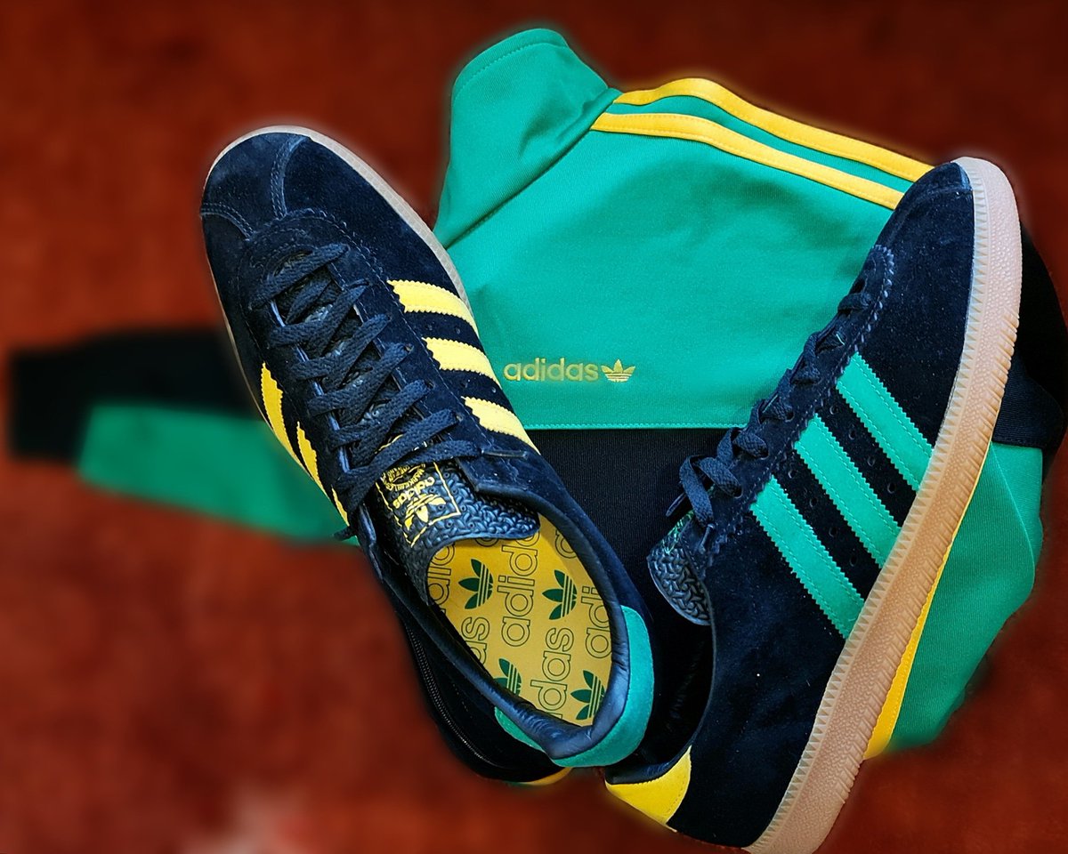 adidas padiham black green yellow