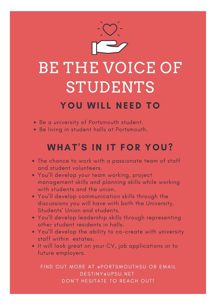 I have created the Student halls champions initiative to act as a feedback system from students who are living in halls and have first hand experience. Especially during a second lockdown we must make sure that students feel safe and that their fundamental rights are being met!