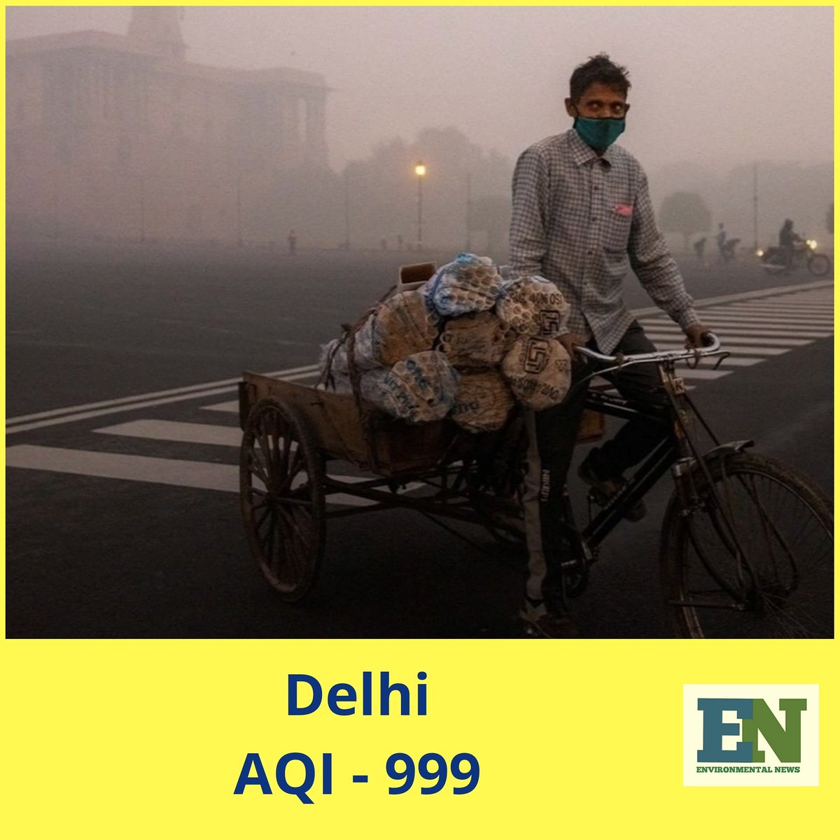 env__news's tweet photo. Delhi
AQI -999
.
#environment #nature #earth #climatechange #ocean #conservation #sustainability #love #wildlife #savetheplanet #sustainable  #green #travel #photography #savetheworld #water #future #peace #art #passion #zerowaste #surf #plasticfree #surfing #DelhiAirQuality https://t.co/7A0oxTr7ld