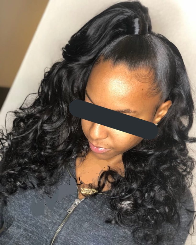 I tried to explain to him but there was no used he still hit me . I had pushed the memory away and took and shower then put on *pic* after I was finished with my hair which was in *pic* I had went downstairs and made breakfast.