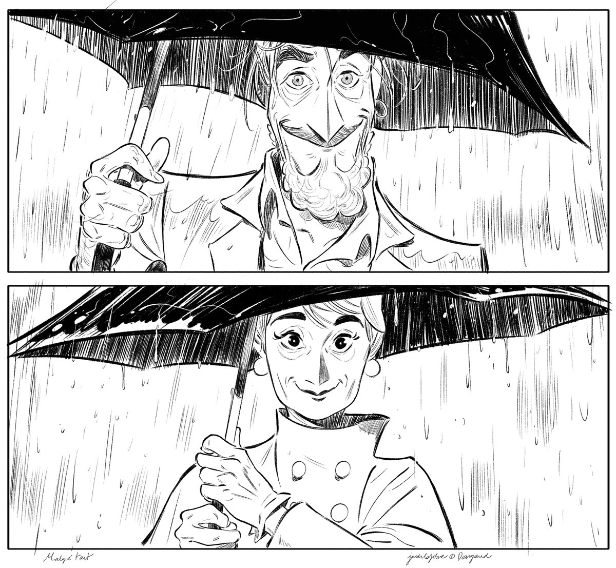 On that chair I got physically exhausted again. My back is a mess, guys. At some point, I was on an impasse again.I got and Ipad Pro and  @Procreate. My next book, Malgré tout, would be digital at all cost. I took me looong weeks of work to find my brush-to-digital transition.