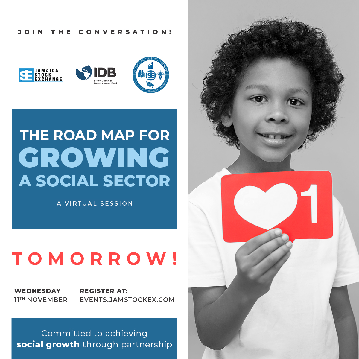 JSSExchange's tweet image. One heart. One hope. One love. Together we can do so much!

Remember to join us tomorrow for our virtual &quot;Road Map For Growing A Social Sector&quot; conversation. If you haven&apos;t secured your space as yet, follow this link bit.ly/35MiYlM to register. #SocialGrowth #JSSE