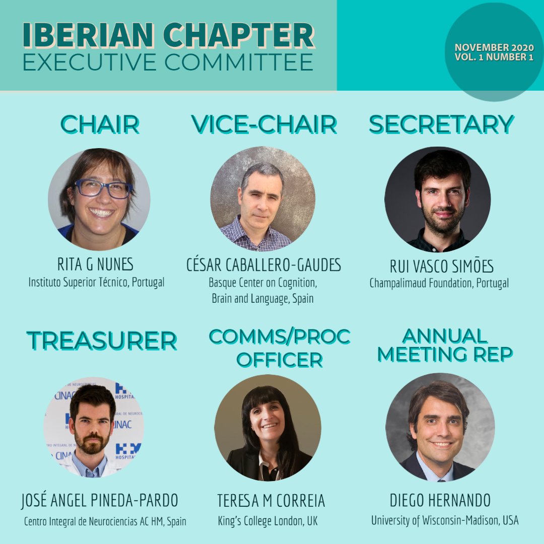 ISMRM Iberian Chapter (@ismrmiberian) on Twitter photo Say Hola/Olá 👋🏻to the 1st <a href="/ISMRM/">ISMRM</a> Iberian Chapter Committee 🎉
Chair: <a href="/RitaGNunes/">Rita Nunes</a>
Vice-Chair: <a href="/CaballeroGaudes/">CesarCaballeroGaudes</a>
Secretary: <a href="/RuiVps/">Rui V Simoes</a>
Treasurer: <a href="/jappneuro/">JA.</a>
Communications officer: <a href="/TeresaM2Correia/">Teresa Correia</a>
Annual meeting rep: <a href="/dherarr/">Diego Hernando</a>
#ISMRM_Iberian Say Hola/Olá 👋🏻to the 1st <a href="/ISMRM/">ISMRM</a> Iberian Chapter Committee 🎉
Chair: <a href="/RitaGNunes/">Rita Nunes</a>
Vice-Chair: <a href="/CaballeroGaudes/">CesarCaballeroGaudes</a>
Secretary: <a href="/RuiVps/">Rui V Simoes</a>
Treasurer: <a href="/jappneuro/">JA.</a>
Communications officer: <a href="/TeresaM2Correia/">Teresa Correia</a>
Annual meeting rep: <a href="/dherarr/">Diego Hernando</a>
#ISMRM_Iberian