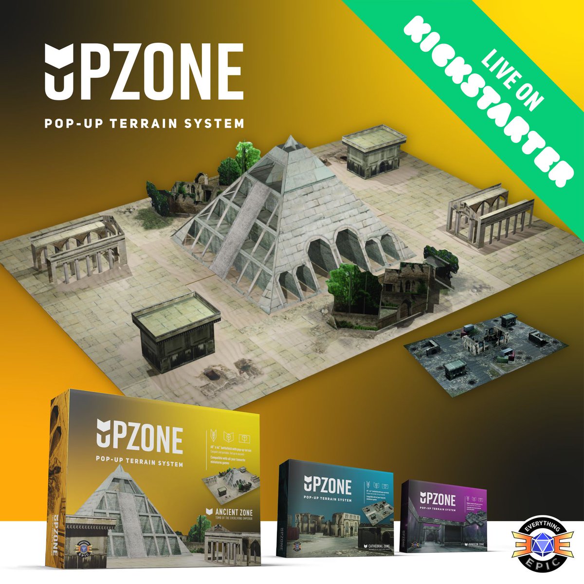 EverythingEpic_'s tweet photo. 2hrs in, 260+ Backers, 75% funded. @UpzoneWargaming AWARDED #ProjectWeLove by @kickstarter #Epic!! 😍🎉#EverythingEpic 🤗😍🎉
#Kickstarter >> https://t.co/Gky7WJ0Tty
#RPG #TableTop #BGG #UpzoneWargaming #ModularDungeon #TerrainSystem #RoleplayGames https://t.co/3h39uJKe5j