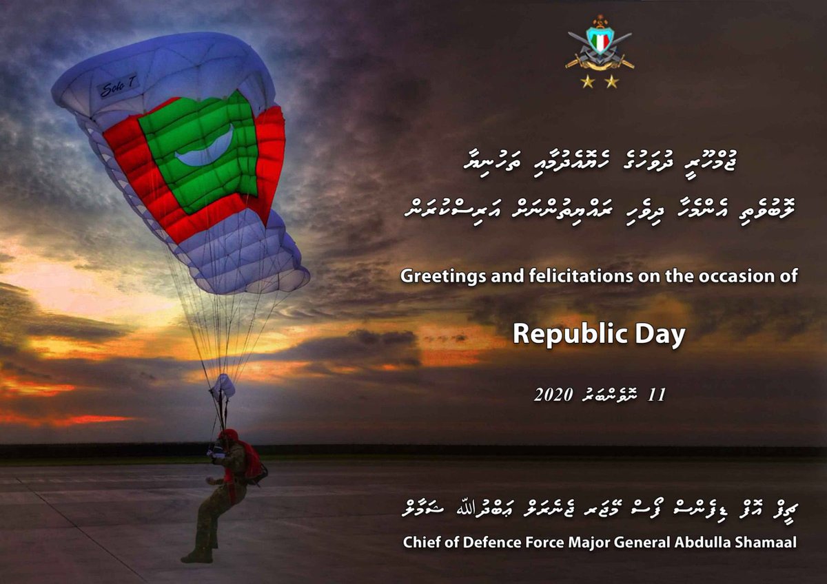 LtGenShamaal's tweet photo. Wishing everyone a happy Republic Day! https://t.co/jOOaMMtGyc