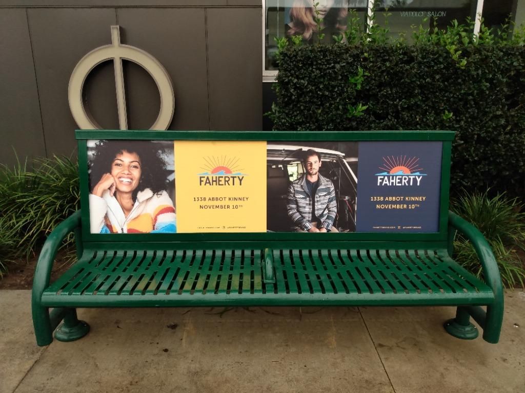 pjxmedia's tweet photo. With their grand opening in Venice Beach today, it doesn't matter if you're out for a bike ride or having a relaxing sit, #Faherty has got you covered...literally!

#OOH #FahertyBrand https://t.co/TTIfoxT1ZK
